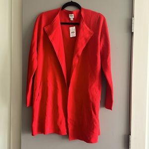 JCrew Red Cardigan, sz M, NWT